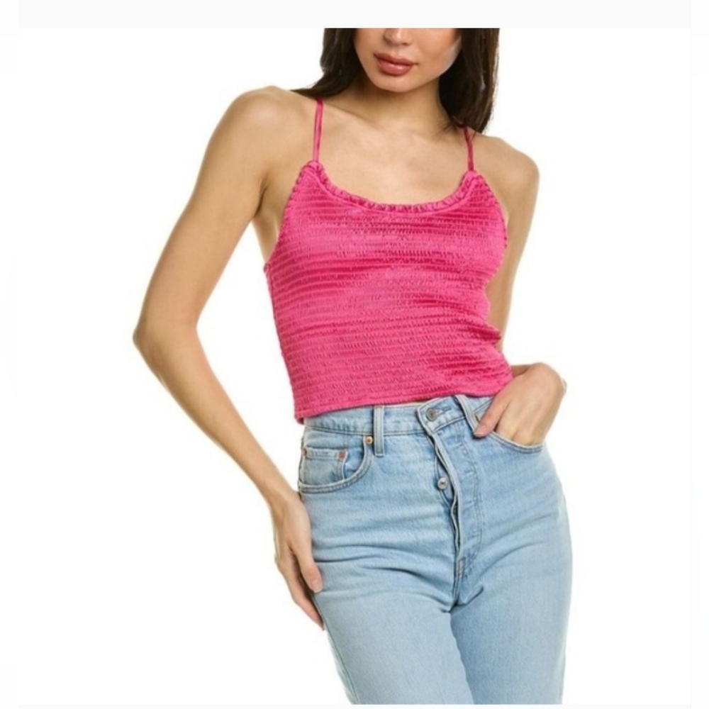 Free People Right On Time Cami Intimately Sleeveless Tank Smocked Top Small